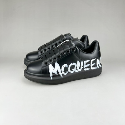 알렉산더맥퀸 남/녀 블랙 스니커즈 - Unisex Black Sneakers - alx0174x