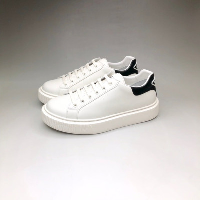 프라다 남성 클래식 화이트 스니커즈 - Mens White Sneakers - pra02766x