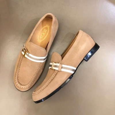 토즈 남성 베이지 스트랩 로퍼 - Mens Beige Loafer - toz0287x