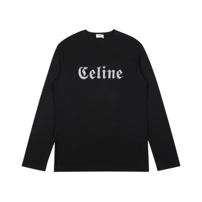 셀린느 남성 모던 블랙 긴팔티 - Celine Mens Black Tshirts - cel0453x