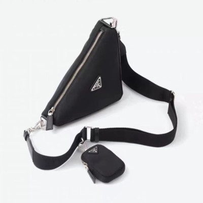 프라다 여성용 Couple 블랙 크로스백 - Womens Black Shoulder Bag - pra02796x