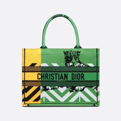 디올 여성 그린 북토트 - Womens Green Book Tote - dio02064x