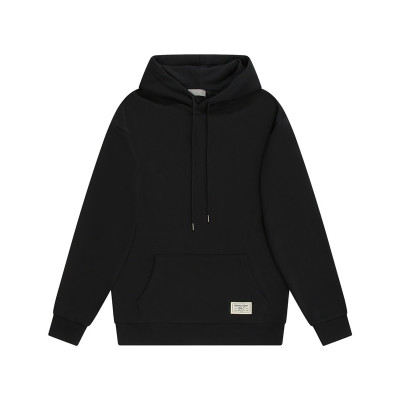 디올 남자 베이직 블랙 후드티 - Mens Black Hoodie - dio02126x