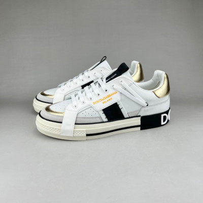 돌체앤가바나 남성 클래식 화이트 스니커즈 - Mens White Sneakers - dol0356x