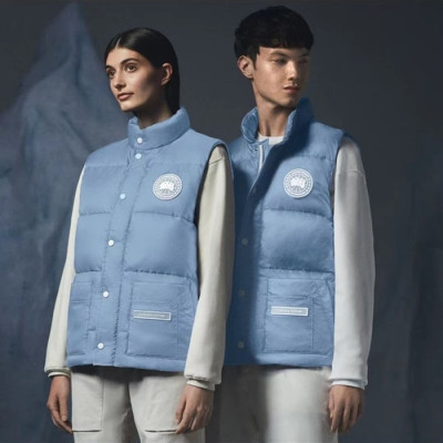 캐나다구스 남/녀 블루 다운 베스트 - Canada Goose Unisex Blue Best - can0391x