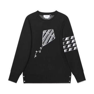 톰브라운 남성 캐쥬얼 블랙 니트 - Mens Black Knit - thom0598x