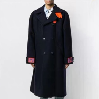 오프화이트 남성 캐쥬얼 네이비 코트 - Mens Navy Coats - off0844x