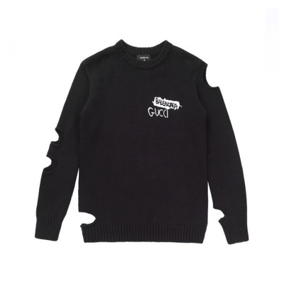 구찌 남성 블랙 크루넥 니트 - Gucci Mens Black Knits - guc05189x