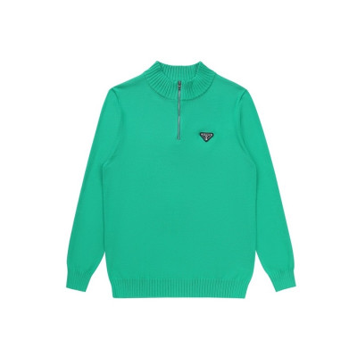 프라다 남성 터틀넥 그린 니트 - Prada Mens Green Knits - pra02828x