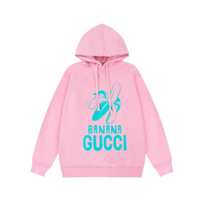 구찌 남/녀 트렌디 핑크 후드티 -  Gucci Unisex Pink Hoodie - guc05223x