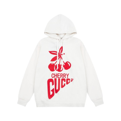 구찌 남/녀 트렌디 화이트 후드티 -  Gucci Unisex White Hoodie - guc05234x