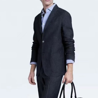 에르메네질도 제냐 남성 네이비 슈트 자켓 - Ermenegildo Zegna Mens Navy Suit Jackets - zeg0404x