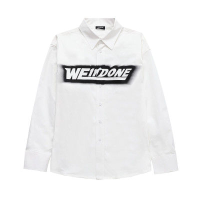 웰던 남/녀 캐쥬얼 화이트 셔츠- Welldone Unisex White Tshirts - wel0088x