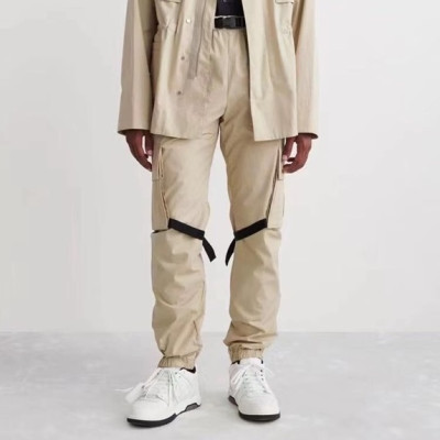 오프화이트 남성 캐쥬얼 베이지 팬츠 - Off-white Mens Beige Pants - off0860x