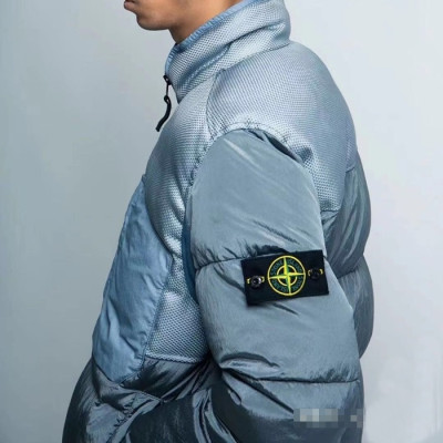 스톤아일랜드 남성 블루 구스다운 패딩 - Stone Island  Mens Blue Padding - sto0498x