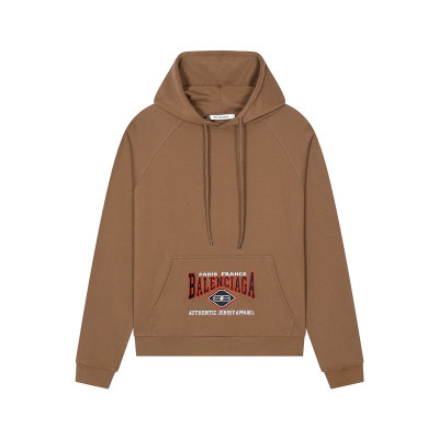 발렌시아가 남/녀 캐쥬얼 카멜 후드티 - Balenciaga Unisex Camel Hoodie - bal01732x