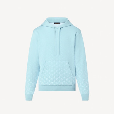 루이비통 남자 베이직 블루 후드티 - Louis vuitton Mens Blue Hoodie - lou05323x