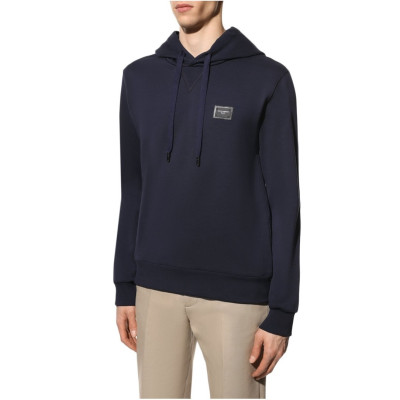 돌체앤가바나 남성 네이비 후드티 - Dolce&Gabbana Mens Navy Hoodie - dol0363x