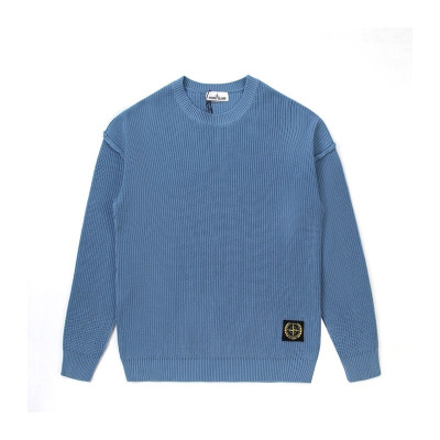 스톤아일랜드 남성 블루 크루넥 니트 - Stone Island Mens Blue Knits - sto0499x