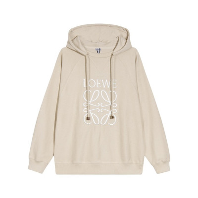 로에베 남/녀 캐쥬얼 베이지 후드티 - Loewe Unisex Beige Hoodie - loe0663x