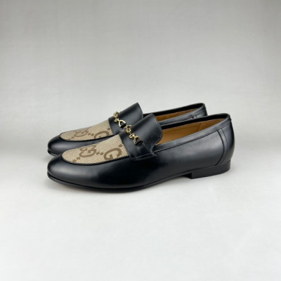 구찌 남성 이니셜 블랙 로퍼 - Gucci Mens Black Loafer - guc05290x