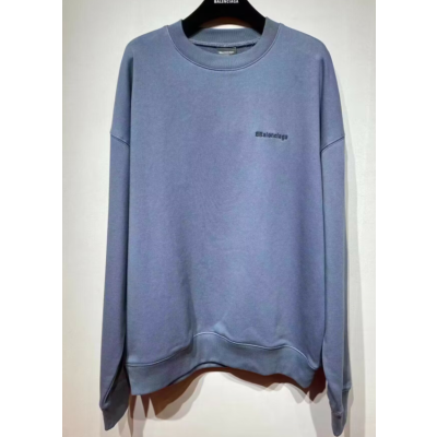 발렌시아가 남성 블루 맨투맨 - Balenciaga Mens Blue Tshirts - bal01733x