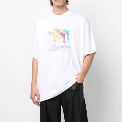 베트멍 남/녀 트렌디 화이트 반팔티 - Vetements Unisex White Tshirts - vet0305x