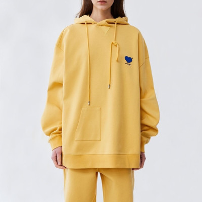 아더에러 남/녀 클래식 옐로우 후드티 - ADER Unisex Yellow Hoodie - ade0115x