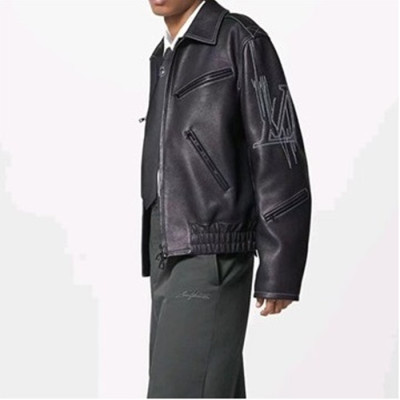 루이비통 남성 가죽 자켓 - Louis vuitton Mens Black Jackets - lou5348x