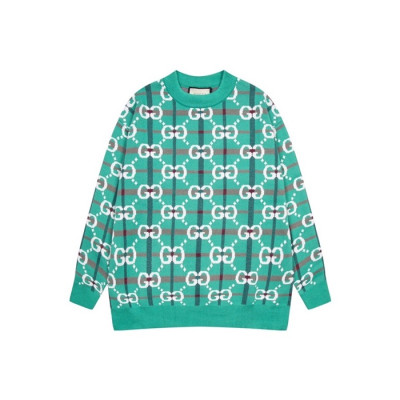 구찌 남성 그린 크루넥 니트 - Gucci Mens Green Knits - guc05298x