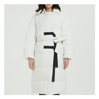 질샌더 여성 구스다운 화이트 롱패딩 - Jil Sander Womens White Padding - jil0051x