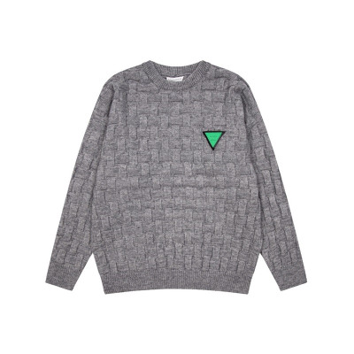 보테가 남성 그레이 크루넥 니트 - Bottega veneta Mens Gray Knits - bot0453x