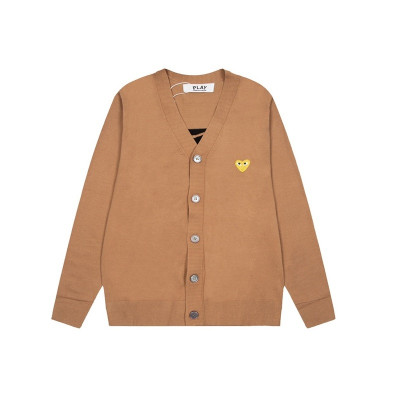 꼼데 남/녀 카멜 브이넥 가디건 - Cdgplay Unisex Camel Cardigan - cd01x