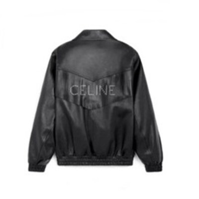 셀린느 남성 캐쥬얼 블랙 가죽 자켓 - Celine Mens Black Jackets - cel0524x