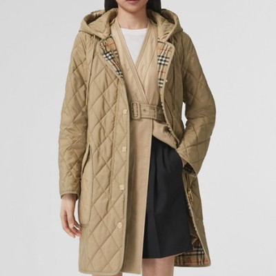 버버리 여성 베이지 다운 코트 - Burberry Womens Beige Coats - bur04574x