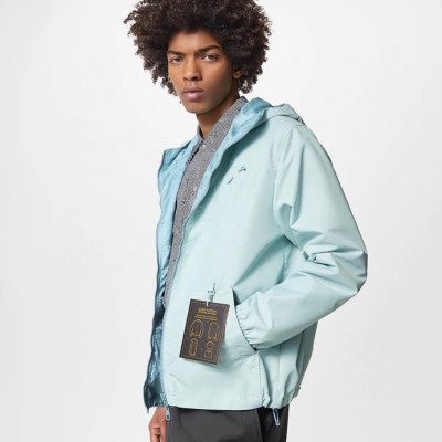 루이비통 남성 블루 자켓 - Louis vuitton Mens Blue Jackets - lv007x