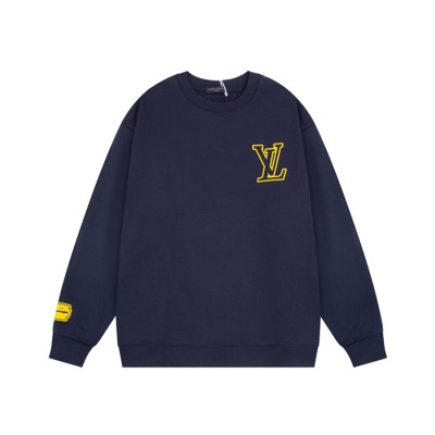 루이비통 남성 모던 네이비 맨투맨 - Louis vuitton Mens Navy Tshirts - lv0015x