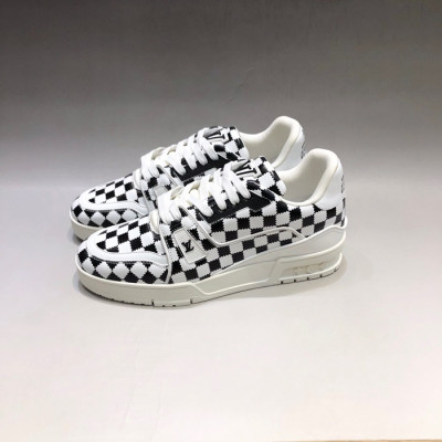 루이비통 남성 다미에 블랙 스니커즈 - Louis vuitton Mens Black Sneakers - lv0027x