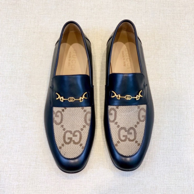 구찌 남성 이니셜 블랙 로퍼 - Gucci Mens Black Loafer - gu38x