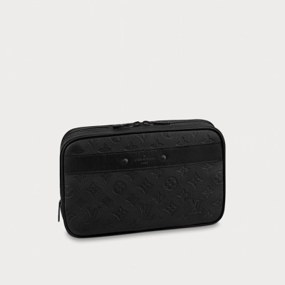 루이비통 남성 모노그램 블랙 핸드백 - Louis vuitton Mens Black Hand Bag - lv45x