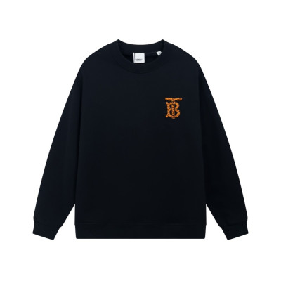 버버리 남성 크루넥 블랙 맨투맨 - Burberry Mens Black Tshirts - bu01x