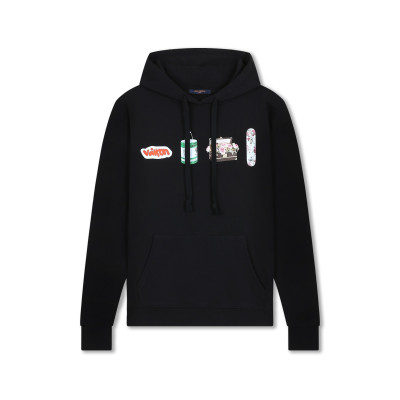 루이비통 남자 베이직 블랙 후드티 - Louis vuitton Mens Black Hoodie - lv61x