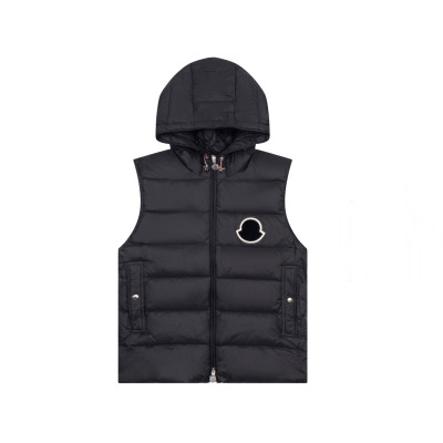 몽클레어 남성 블랙 다운 베스트 - Moncler Mens Black Best - mo22x