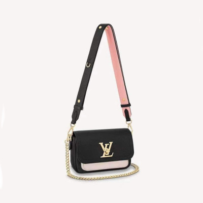 루이비통 여성 블랙 락미백 - Louis vuitton Womens Black Lockme Bag - lv81x