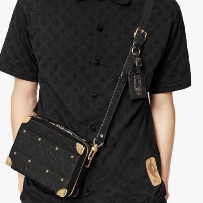 루이비통 남성 블랙 핸들 탱크 - Louis vuitton Mens Black Handle Trunk - lv122x