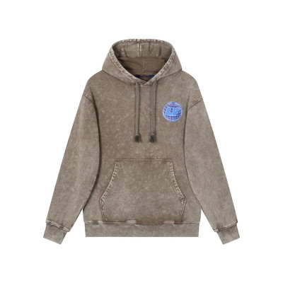 루이비통 남자 베이직 카멜 후드티 - Louis vuitton Mens Camel Hoodie - lv127x