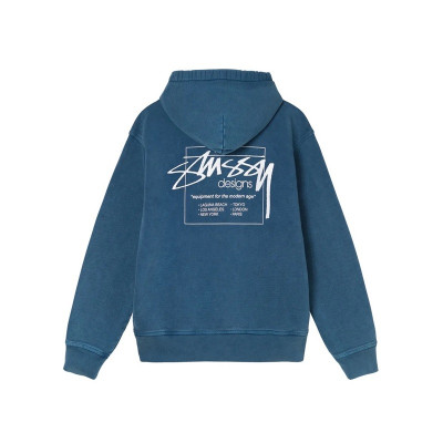 스터시 남성 블루 후드티 - Stussy Mens Blue Hoodie - stu04x