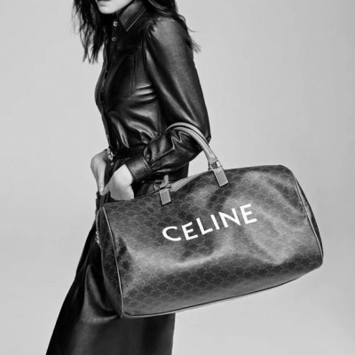 셀린느 남/녀 블랙 키폴 - Celine Unisex Black Keepall - ce05x