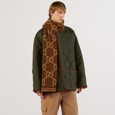 구찌 남성 카멜 머플러 - Gucci Mens Camel Muffler - gu62x