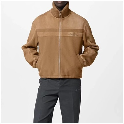 루이비통 남성 카멜 가죽 자켓 - Louis vuitton Mens Camel Jackets - lv140x